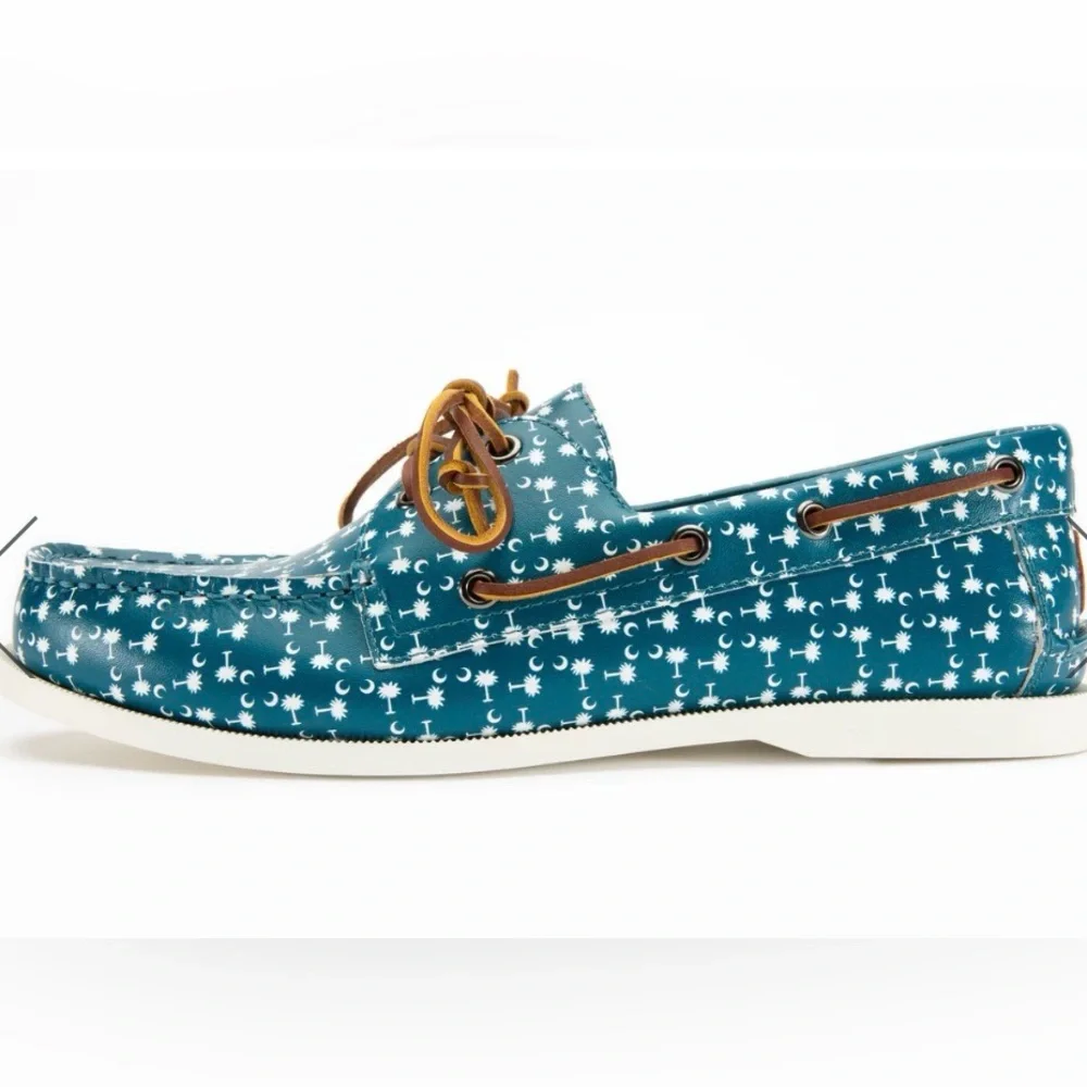 FROATS CHARLESTON BLUES BOAT SHOE Size 9